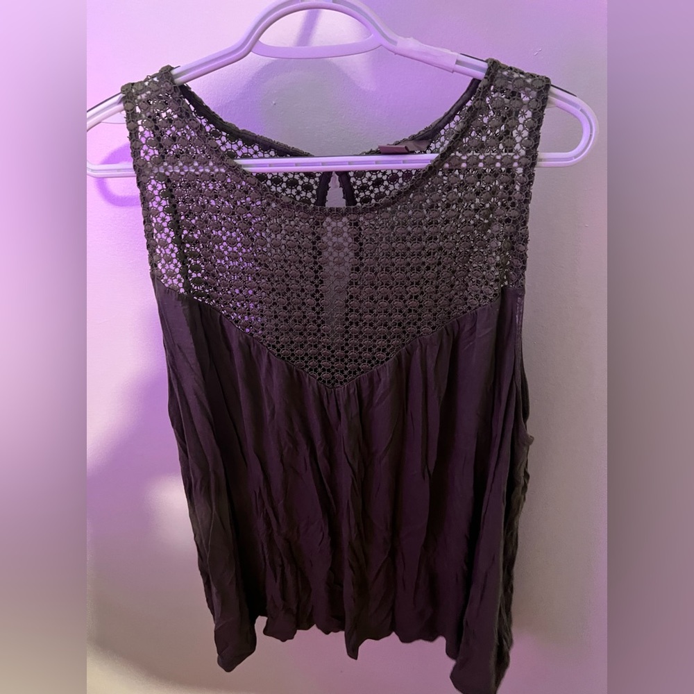 H&M Green Sleeveless Top
